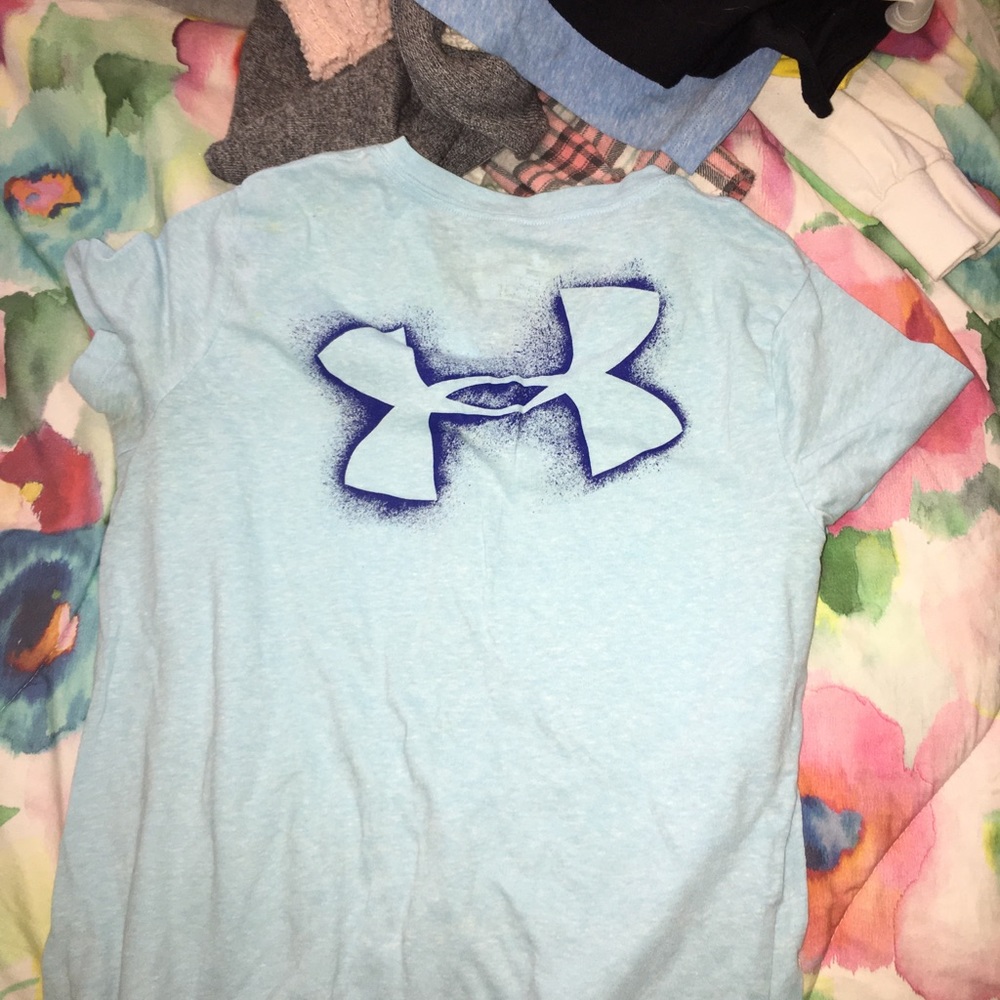 Blue under armor t shirt